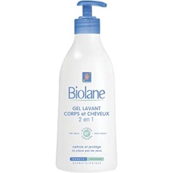 BIOLANE - Gel corps et cheveux 2 en 1 - Gel lavant - 350ml