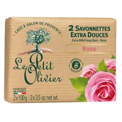 Le Petit Olivier Savonnettes Extra Douces rose 2*100g