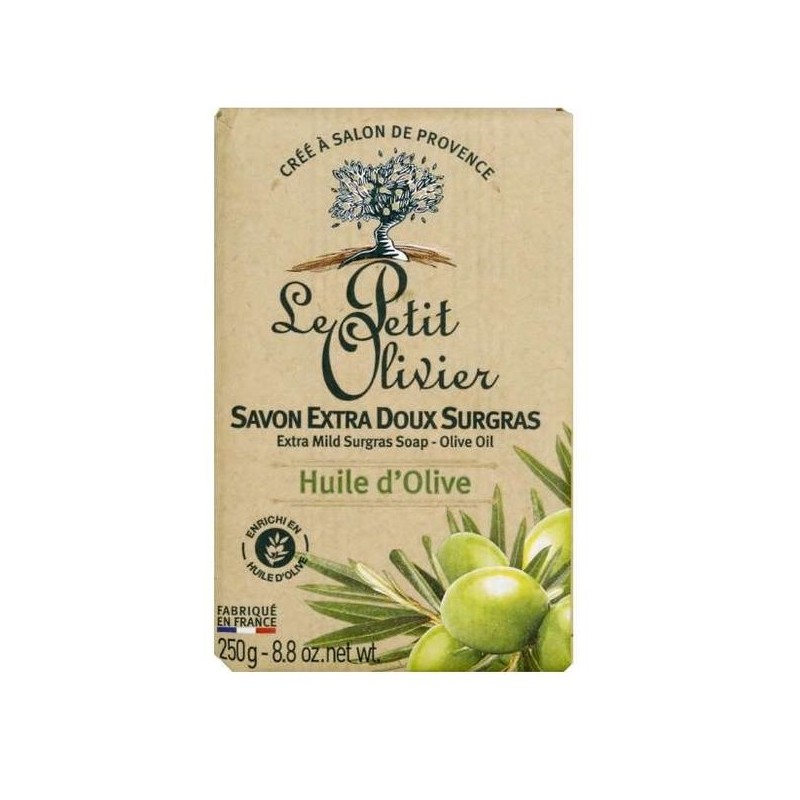 Le Petit Olivier Savonnette extra doux Surgras Huile d'Olive 250g
