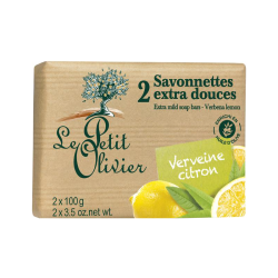 Le Petit Olivier Savonnette extra doux Verveine Citron 2*100g