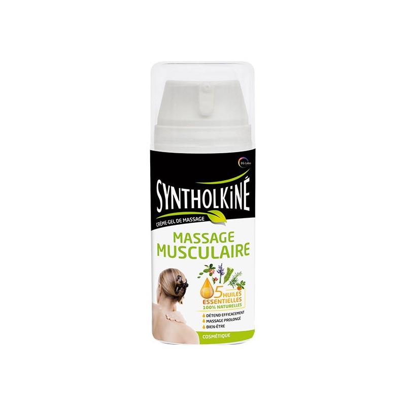 SyntholKiné Massage Musculaires Crème-Gel De Massage 5 Huiles Essentielles - 75ml