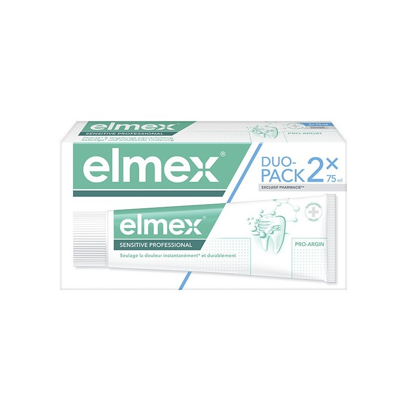 ELMEX SENSITIVE PROFESSIONAL DENTIFRICE - Lot de 2x75 ml