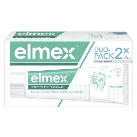 ELMEX SENSITIVE PROFESSIONAL DENTIFRICE - Lot de 2x75 ml